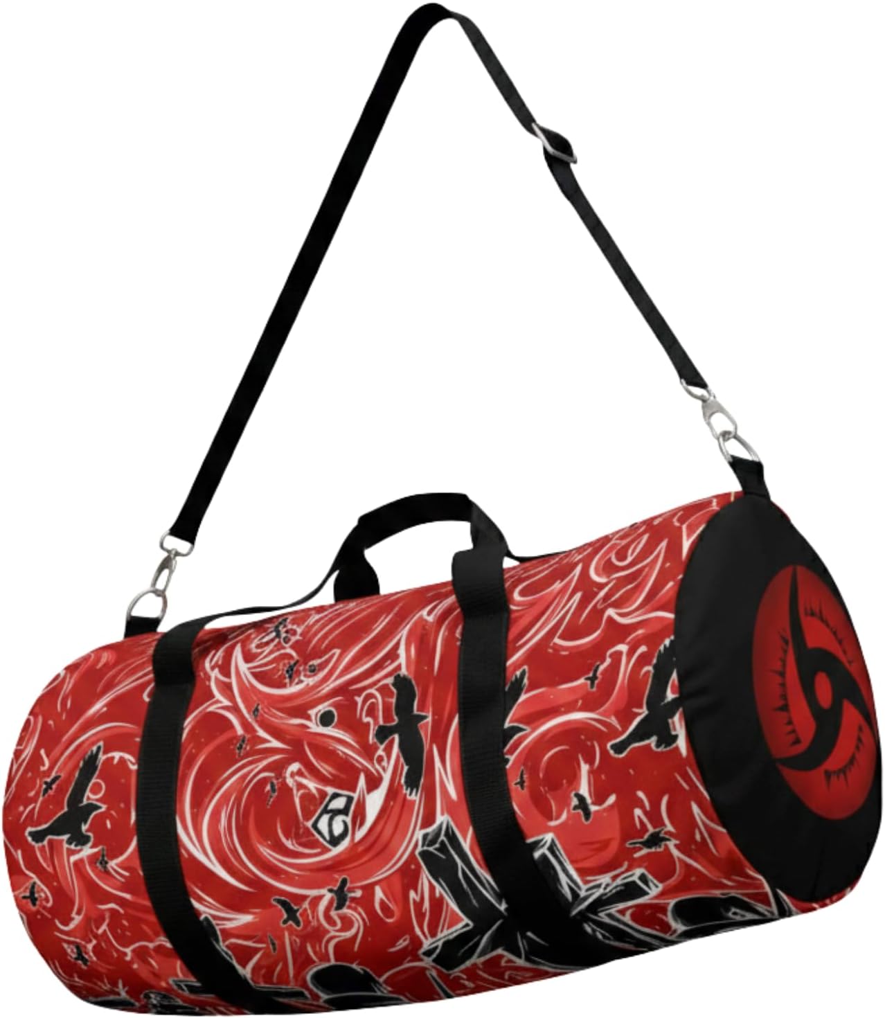 Anime Gym Bag for Women Men - Large Capacity Waterproof Workout Fitness Travel Sports Bags Fashion Street Camping ExpandaCLe Carry On Duffle Bag For Couple (Red Tachi) PTY