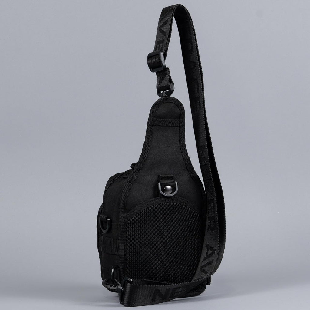 WOLFpak 4L Mini Tactical Sling Bag (Alpha Black) Compact Crossbody Backpack for Gym, Travel & EDC | Tactical Shoulder Bag with Multiple Pockets – Lightweight, Durable Sling Pack for Men & Women
