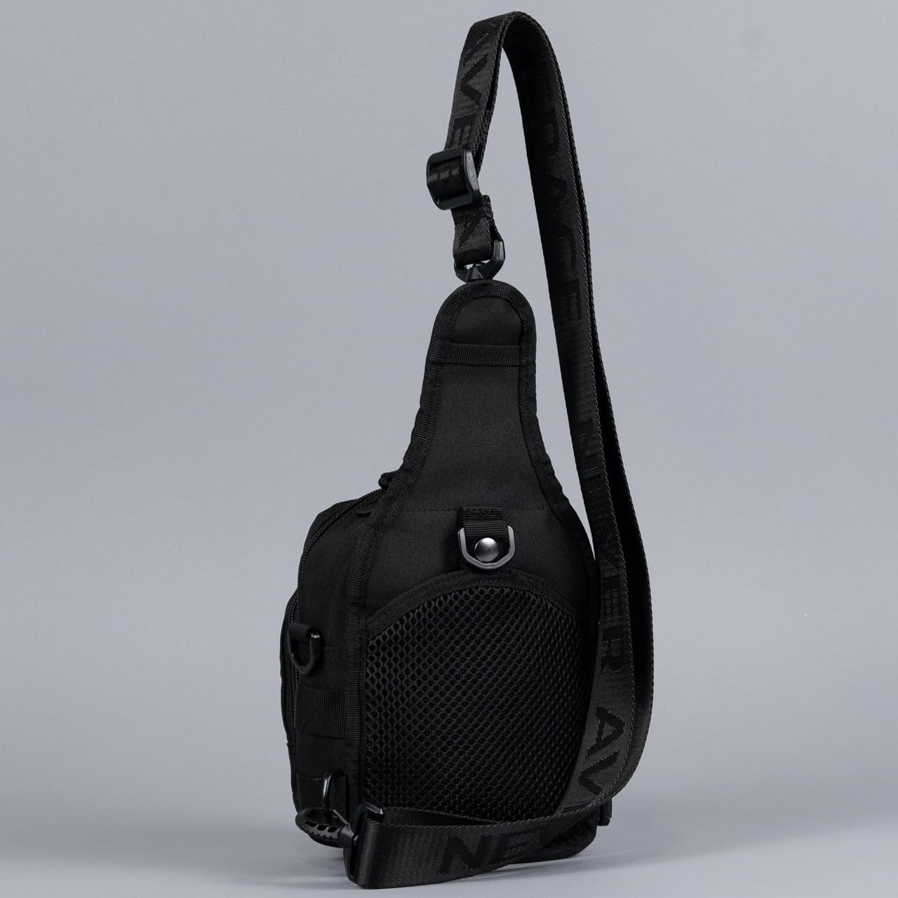 WOLFpak 4L Mini Tactical Sling Bag (Alpha Black) Compact Crossbody Backpack for Gym, Travel & EDC | Tactical Shoulder Bag with Multiple Pockets – Lightweight, Durable Sling Pack for Men & Women