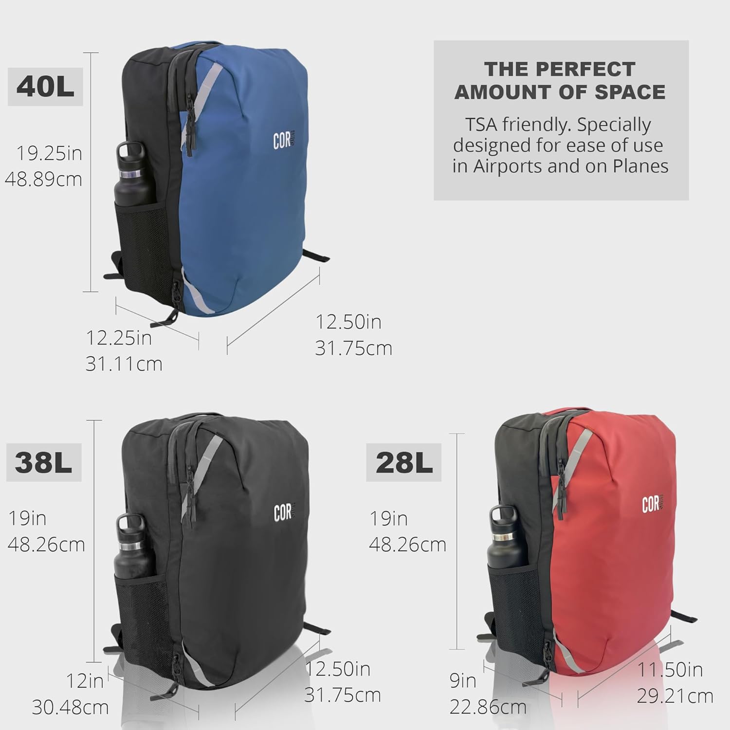 Carry On Travel Backpack Bundle | Island Hopper Travel Backpack with Toiletry Bag and Compression Packing Cube Set