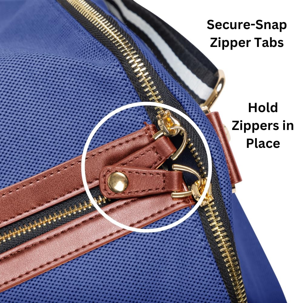 Convertible Rolling Duffel Carry On - Kendall Country Garment Weekender Bag with Wheels and Handle Shoe Pouch Convertible Garment Bag for Travel Midnight Blue, 20 inch