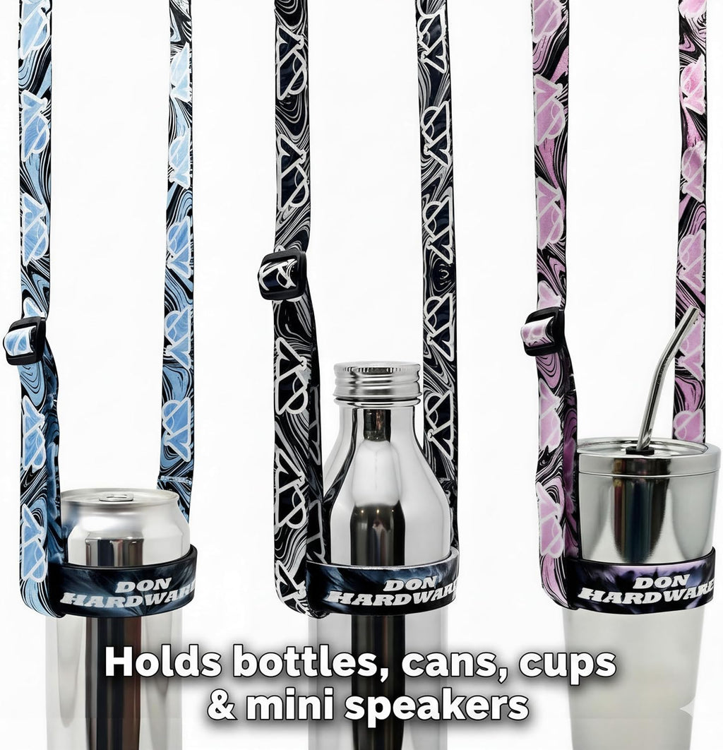 Water Bottle Holder with Strap – Hands-Free Cup & Drink Lanyard for Festivals, Beer Glass Holder, Crossbody Sling, Tumbler Carrier, Cup Holder, Bottle Strap & Walking Accessory